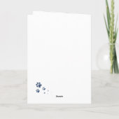 Cute Shiba Inu Encouragement Greeting Card カード (裏面)