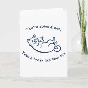Cute Shiba Inu Encouragement Greeting Card カード