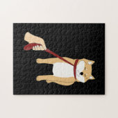 Cute Shiba Inu Nope - Doge Meme ジグソーパズル (横)