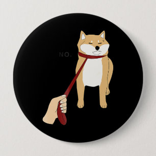 Cute Shiba Inu Nope - Doge Meme 缶バッジ