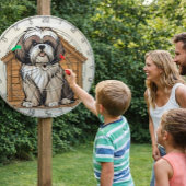 Cute Shih Tzu Cartoon Dartboard  ダーツボード