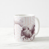 Cute Shih Tzu Mom Coffee Cup コーヒーマグカップ (正面右)