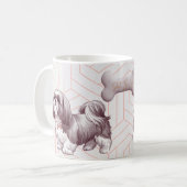Cute Shih Tzu Mom Coffee Cup コーヒーマグカップ (正面左)