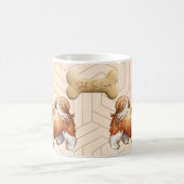 Cute Shih Tzu Pattern Mug for Dog Lovers コーヒーマグカップ (中央)