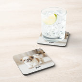 Cute Shih Tzu Personalized Beverage Coaster Set コースター (右側)