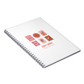 Cute Shih Tzu Spring Stamp ノートブック (右側)