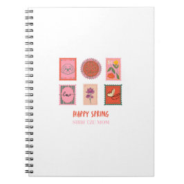 Cute Shih Tzu Spring Stamp ノートブック