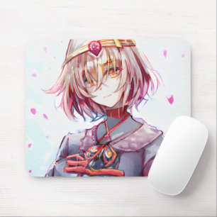 Cute Short Pink Hair Manga Girl Waifu Kawaï Anime  マウスパッド