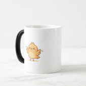 Cute Shy Chick Minimal Cartoon モーフィングマグカップ (正面左)