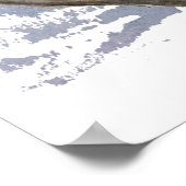 Cute Siamese Cat Watercolor Painting ポスター (角)