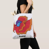 Cute Siamese fighting fish betta cartoon トートバッグ (クローズアップ)