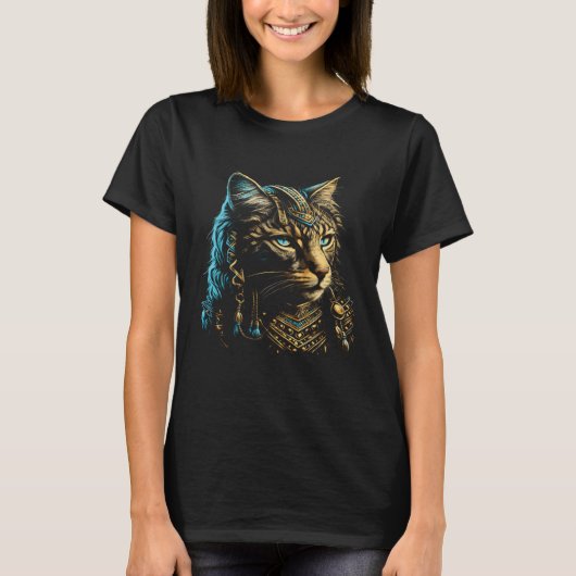 Cute Siberian Cat Egyptian Pharaoh Siberian Cat O Tシャツ (正面)