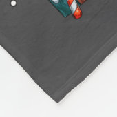 Cute Siberian Husky Le Dog Christmas Tree Xmas Hat フリースブランケット (角)