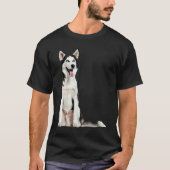 Cute Siberian Husky Tシャツ (正面)