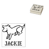Cute Signature Stamp for Dog Lovers ラバースタンプ (押印)