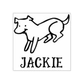Cute Signature Stamp for Dog Lovers ラバースタンプ (インプリント)