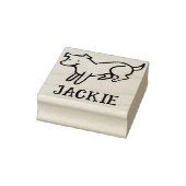 Cute Signature Stamp for Dog Lovers ラバースタンプ (スタンプ)