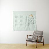 Cute Silly Goose 6 Table Seating Chart Baby Shower タペストリー (インサイチュ(横))