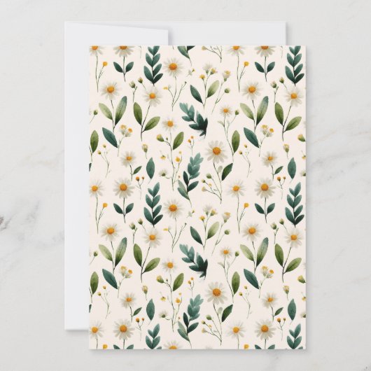 Cute Silly Goose Gender Neutral Baby Shower 招待状 (裏面)