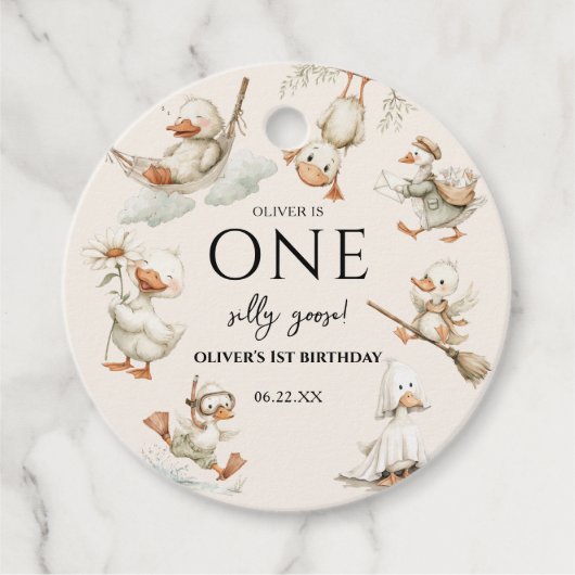 cute Silly Goose ,One Silly Goose 1st Party フェイバータグ (正面)