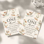 cute Silly Goose ,One Silly Goose 1st Party 招待状