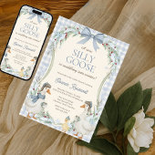 Cute Silly Goose Waddle Into Winter Baby Shower 招待状