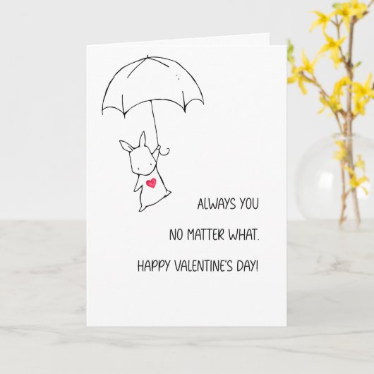 Cute Simple Always you Folded カード (黄色い花)