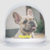 Cute Simple First Name Pet Dog Photo Typography (正面)