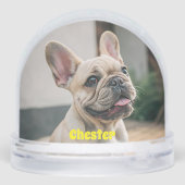 Cute Simple First Name Pet Dog Photo Typography (裏面)