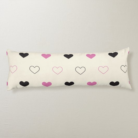 Cute Simple Heart Pattern ボディピロー (裏面)