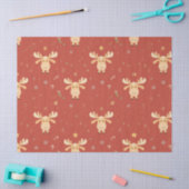 Cute Simple merry christmas cartoon reindeer patte 薄葉紙 (クラフト)