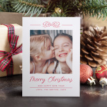 Cute Simple Merry Christmas Script With Bow