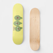 Cute singing artichokes vegetable cartoon  スケートボード (正面)