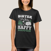 Cute Sister Of The Happy Camper Camping Trip Tシャツ (正面)