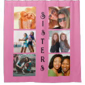 cute sister quote window curtain シャワーカーテン (正面)