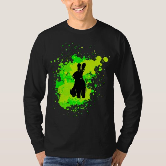 Cute sitting rabbit with beautiful colours  for Ea Tシャツ (正面)