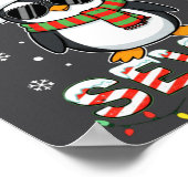 Cute Six Seven 67 Penguin Kids Christmas Holiday L ポスター (角)