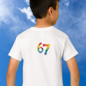 Cute Six/ Seven Splatter Paint Blue Pesronalize Tシャツ