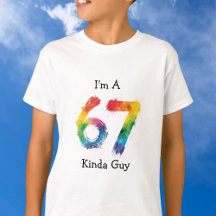 Cute Six/ Seven Splatter Paint Blue Pesronalize