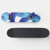 Cute Skateboard with Abstract Geometric Background スケートボード (横)
