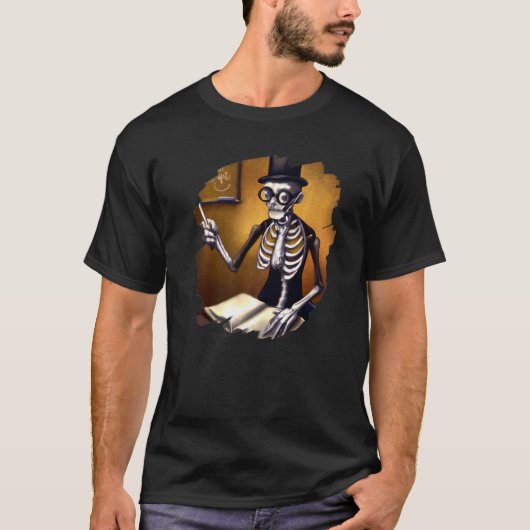 Cute Skeleton Teacher Professor School Halloween Tシャツ (正面)