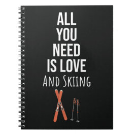 Cute Skiing Gifts Winter Skier Sports Ski Lover ノートブック