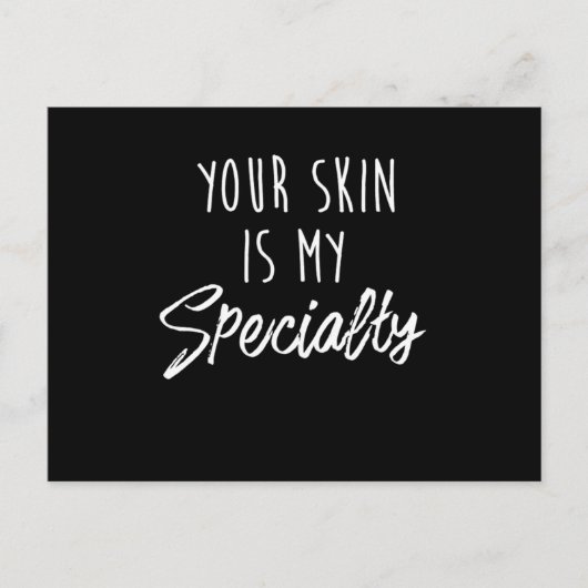 Cute Skin Care Print For Estheticians ポストカード (正面)