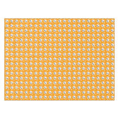 Cute Skull & Bones Halloween Pattern テーブルクロス (正面(横))