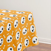 Cute Skull & Bones Halloween Pattern テーブルクロス (インサイチュ)