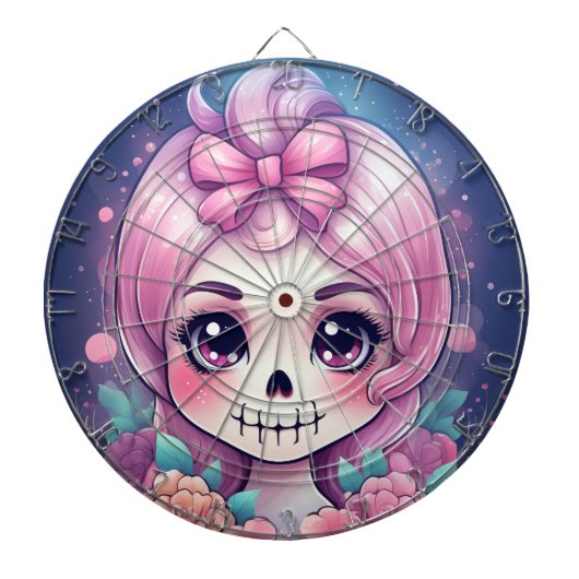 Cute Skull Dartboard ダーツボード (正面)