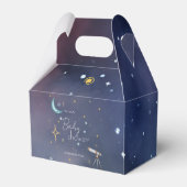 Cute Sky Moon & Stars Celestial Baby Shower  フェイバーボックス (裏面サイド)
