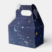 Cute Sky Moon & Stars Celestial Baby Shower  フェイバーボックス (正面サイド)