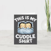 Cute Sleeng Bee This Is My Cuddle  カード (正面)