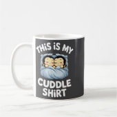 Cute Sleeng Bee This Is My Cuddle  コーヒーマグカップ (左)